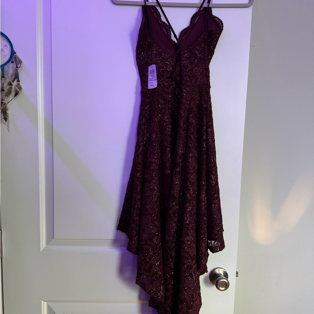 *NWT* Windsor Glitter Burgundy Evening SMALL Dress